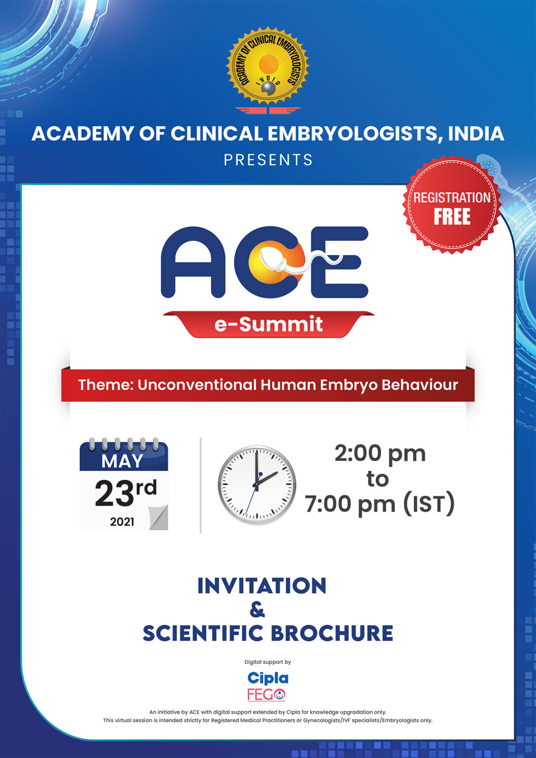 ACE esummit 2021 Academy of Clinical Embryologists